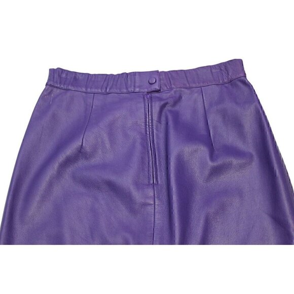 Elegant Purple Midi Skirt - Picture 6 of 9